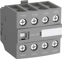 Блок контактный дополнительный CA4-04N (4НЗ) для контакторов AF09…AF38 и реле NF09…NF38