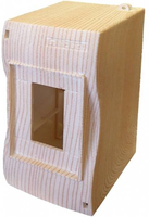 Коробка монтажная установочная под 2-4 автомат. выкл., цвет сосна, IP40, 90x130x62 мм